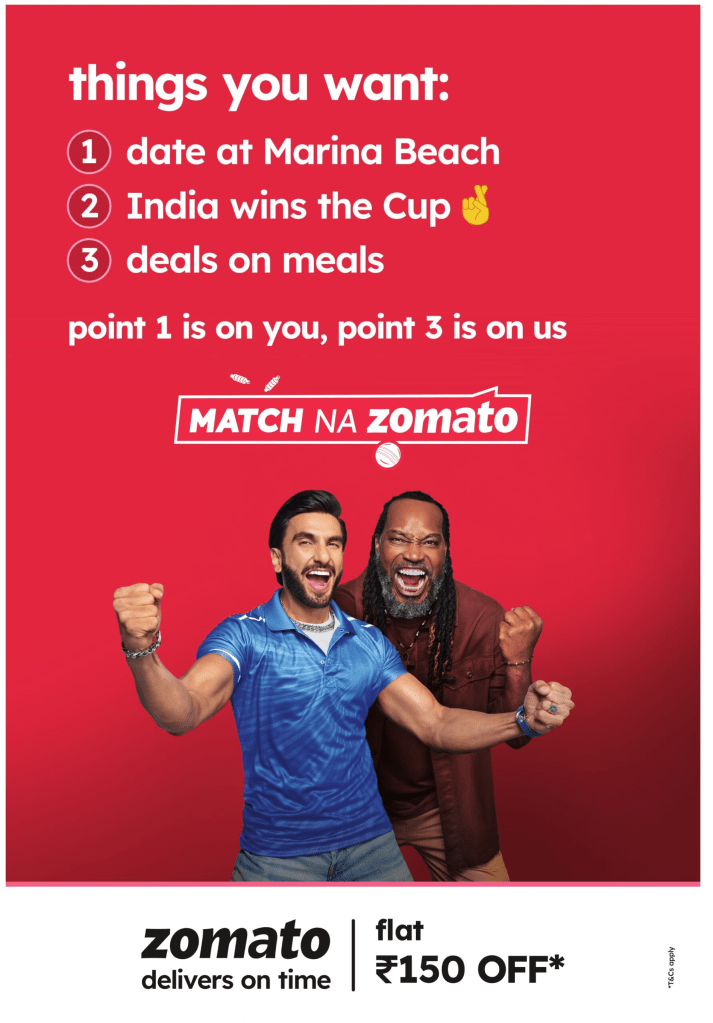 Zomato frequently engages with its audience by responding to trends in real-time, launching offers during festivals, and running campaigns when people are most likely to order food.